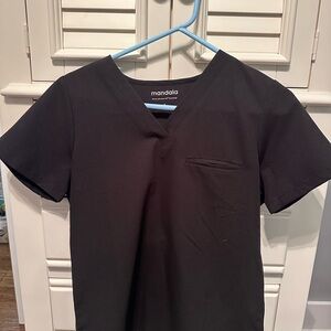 Mandala Black Scrub Set